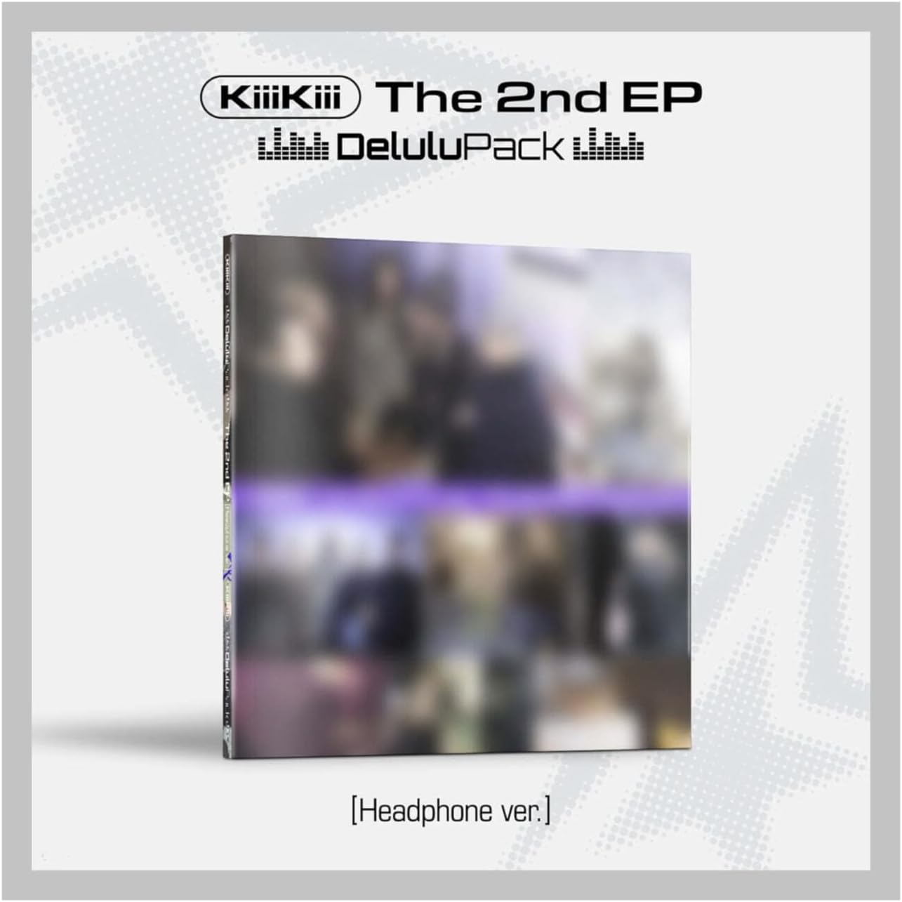 KiiiKiii Delulu Pack 2nd Mini Album with Tracking Sealed (3 Version Set:Calendar+Crystal+Headphone)