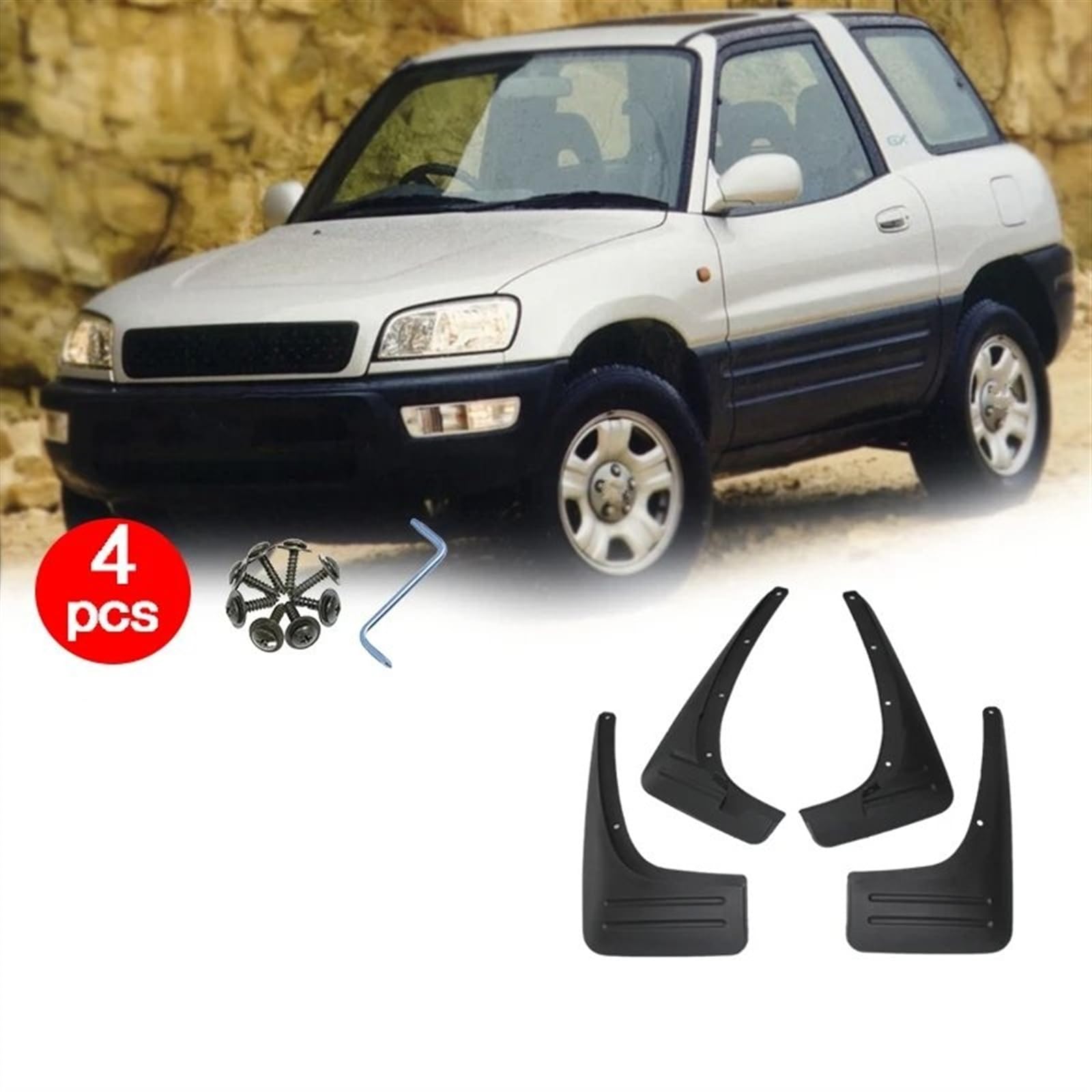 Aletas Del Fango Del Coche Para Toyota Rav4 2013-2015 2014, Protectores Contra Salpicaduras Fender Styling Accesorios Del Cuerpo