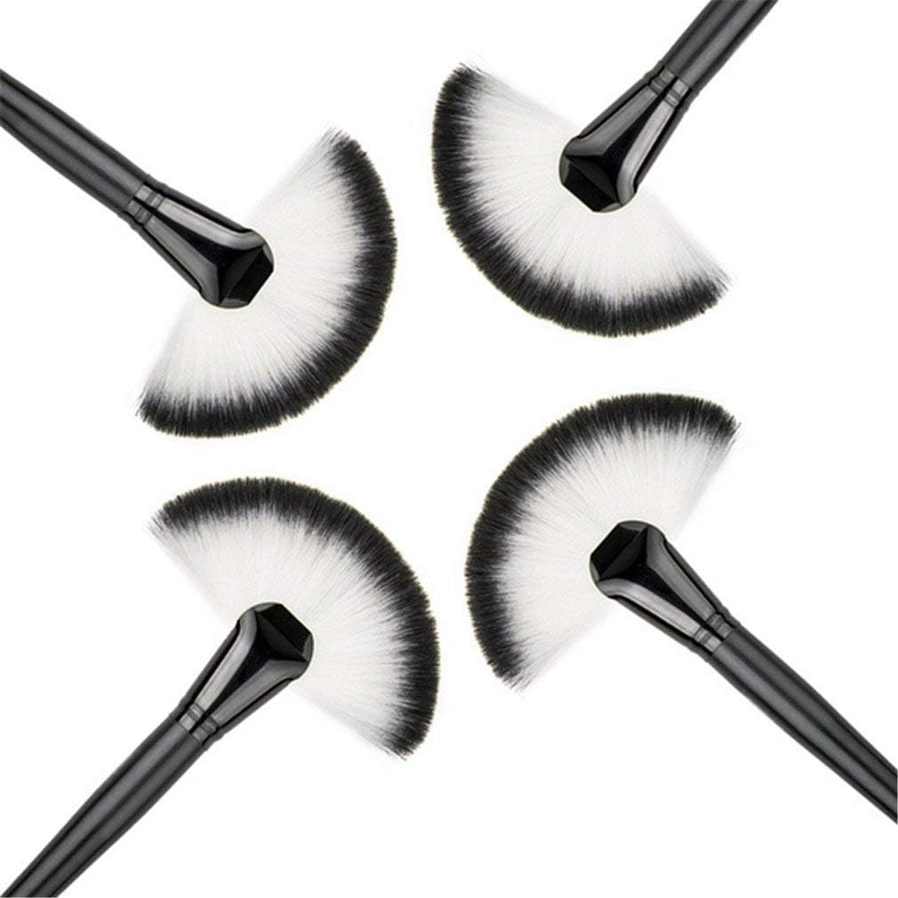 PULABO Nice DesignLarge Slim Fan Makeup Brush Blending Highlighter Face Contour Powder Brush New Released : Beauty & Personal Care