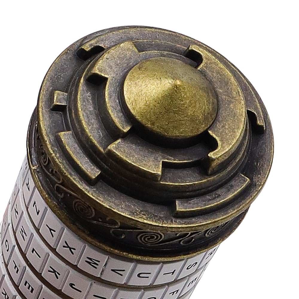 Sarini Da Vinci Code Mini Cryptex pour Noël, la Saint-Valentin, Cadeaux d'anniversaire Les Plus intéressants pour Petit ami et Petite Amie, Casse-tête, Puzzles de Verrouillage