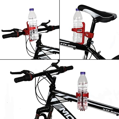Miniatura 4 de Accmor Porta botellas de agua para bicicleta, sin tornillos, soporte universal para tazas de bicicleta, jaula giratoria de 360 grados, soportes para