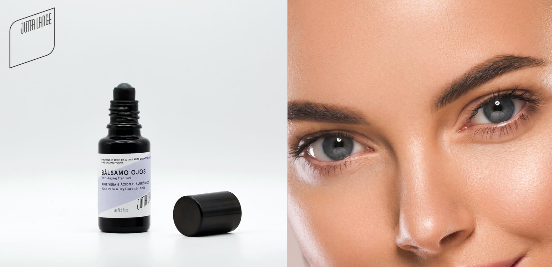 Bálsamo Ojos | Anti-Aging Eye Gel | Aloe Vera & Ácido Hialurónico | BIO | NATURAL | VEGANO | sin parabenos | sin siliconas | sin fragancias | Bio-Active | Unisex | 15ml