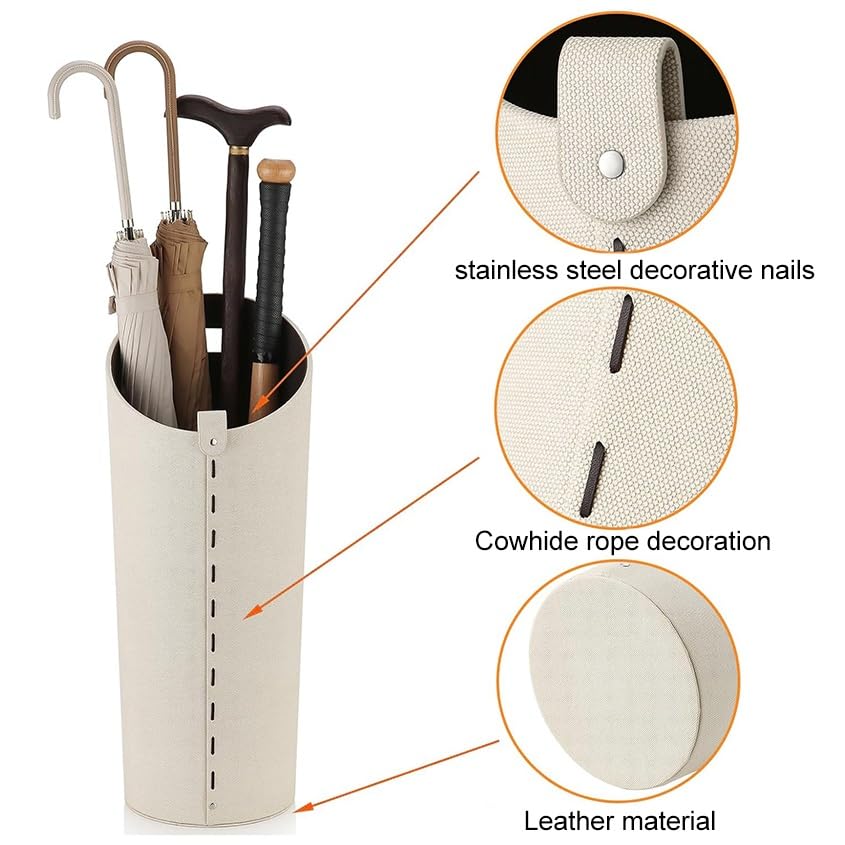 Porte-parapluies avec bac de récupération pour éviter l'eau sur le sol - 4