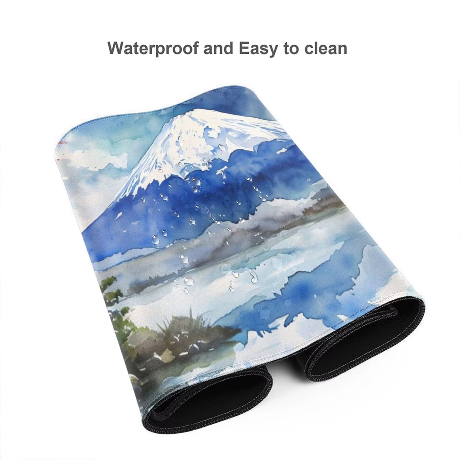 Alfombrilla Ratón Montaña Alfombrilla Ratón XXL 1600 x 800 mm, Japón Mouse Pad Gaming con Bordes Cosidos, Impermeable Mousepad XXL Base de Goma Antideslizante Duradera, Mouse Pad para Oficina Q856