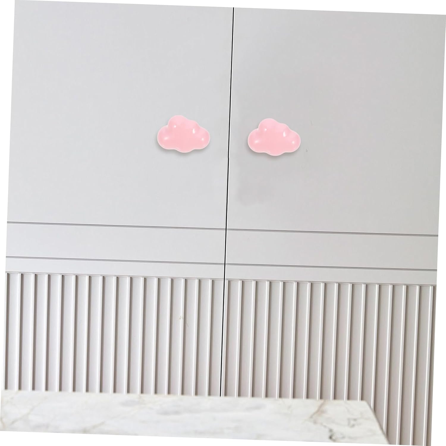 2pcs Cloud Shaped Ceramic Drawer Knobs Decorative Pulls for Boy Girl's Wardrobe Cabinets and Jewelry Boxes Vintage for Boys and Girls to Use Charming Design for Boys and Girls