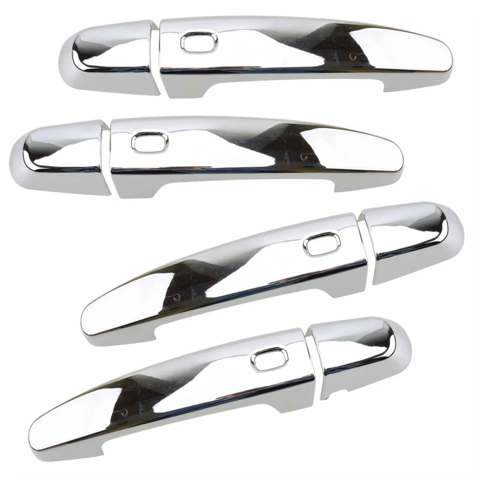 Woliiexz One Color Exterior Door Handle Cap Compatible With Chevy For Traverse 2018-2022 For Impala 2014-2020 Chrome Silver Trim Set Car Exterior Door Handle Housing