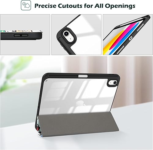 Vista 175 de ProCase Funda para iPad (A16) de 11ª generación de 11 pulgadas 2025/10ª generación de 10.9 pulgadas 2022 con soporte para lápices, funda híbrida Azul