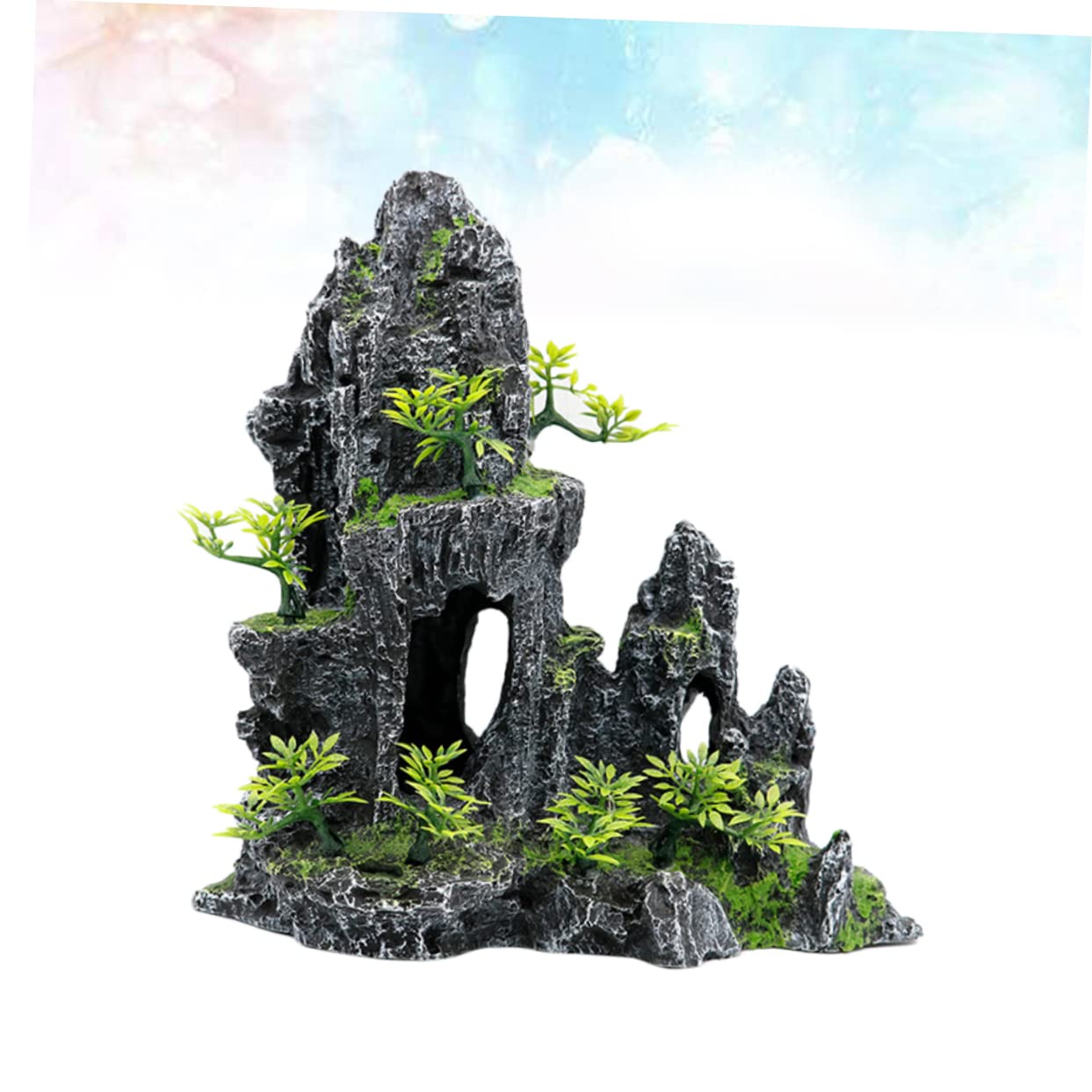 Aquarium Dekoration Aquarium Fischhöhle Berg Große Dekoration Höhle Ornament Berg Futterspender Steingarten Großer Für