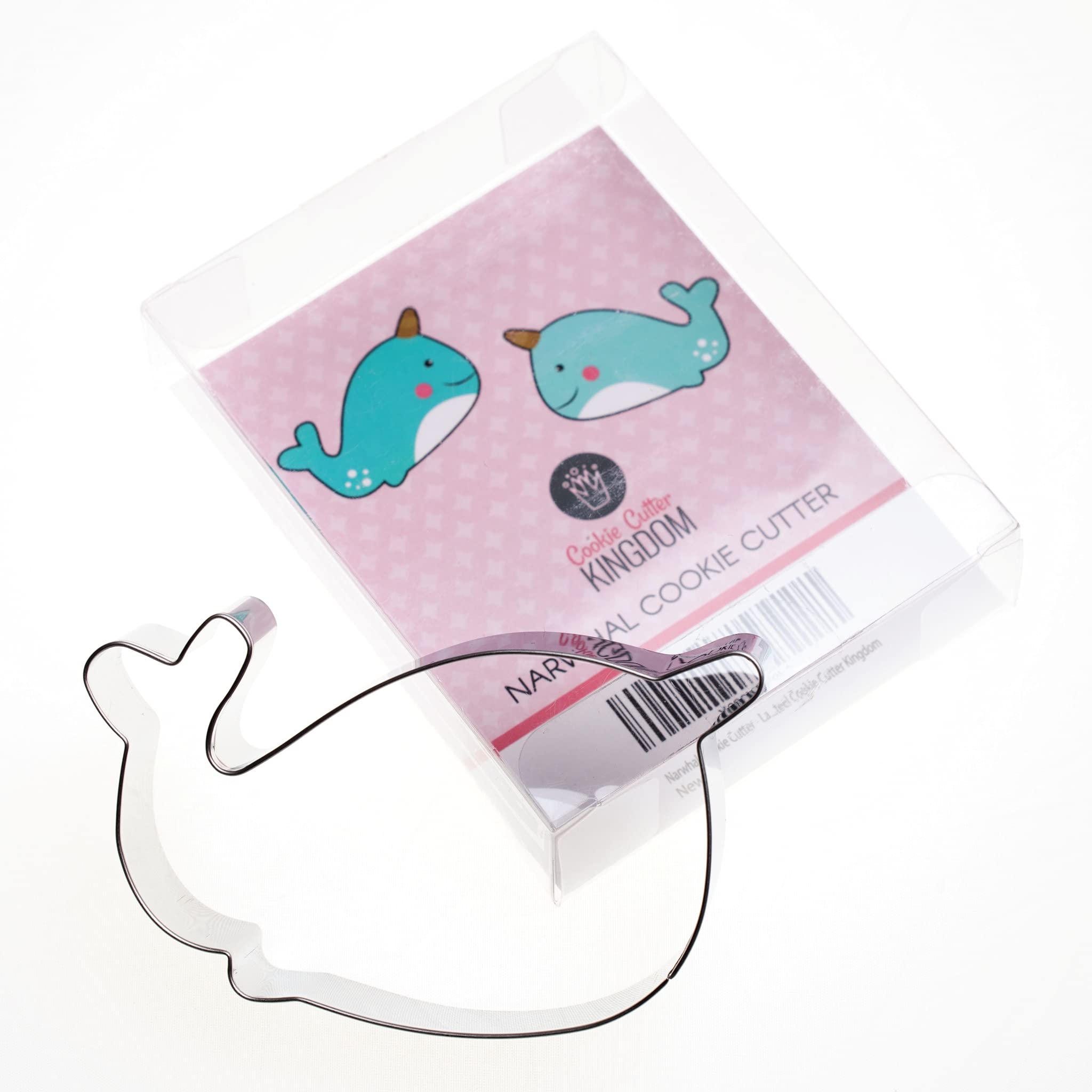 Narwhal Cookie Cutter - Large - 4 Inches - Stainless Steel Cookie Cutter Kingdom