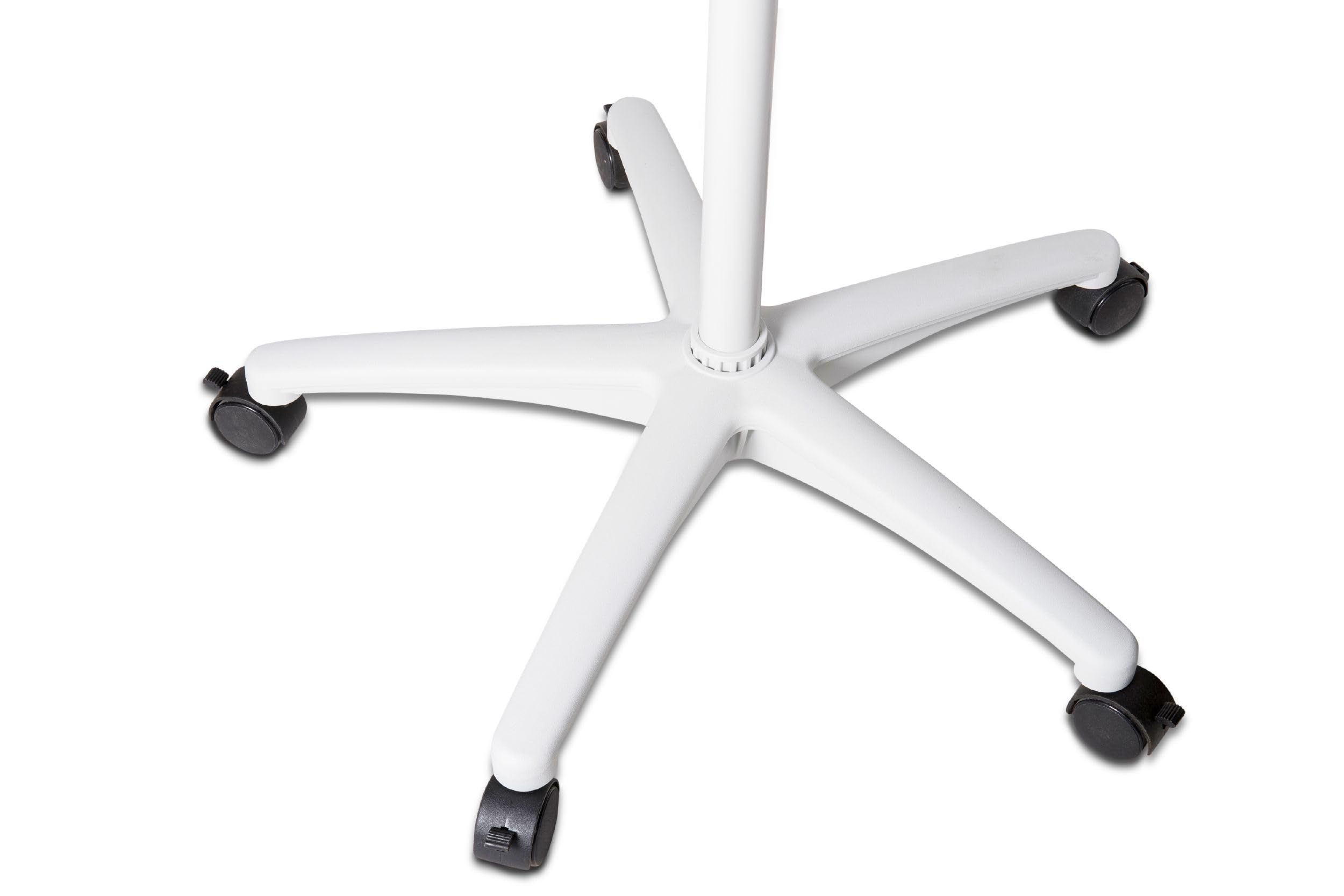 MAUL Flipchart grau mobil MAULoffice höhenverstellbar magnethaftend rollbar | stabiler Stand beim Schreiben, anpassbare Arbeitshöhe, schnell im Raum positioniert, Zubehör griffbereit, robuste Tafel