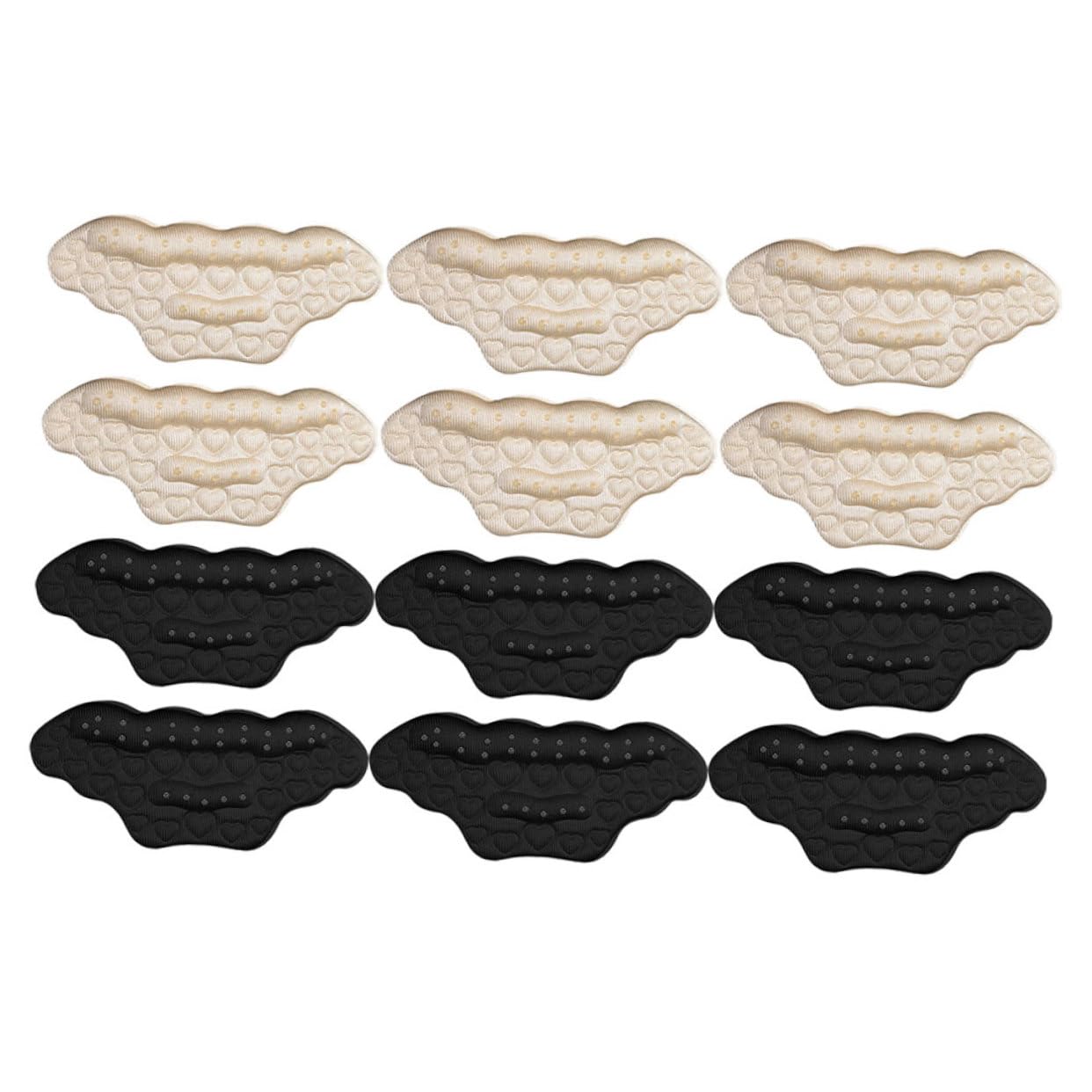 Mobestech 24paare Pärchen Selbstklebende Fersenpolster Für Schuhe Unsichtbare Fersenschutz-pads Zur Vermeidung Von Fußschmerzen Und Blasen Für Hohe Absätze Und Sport-schuhe Schwarz Und
