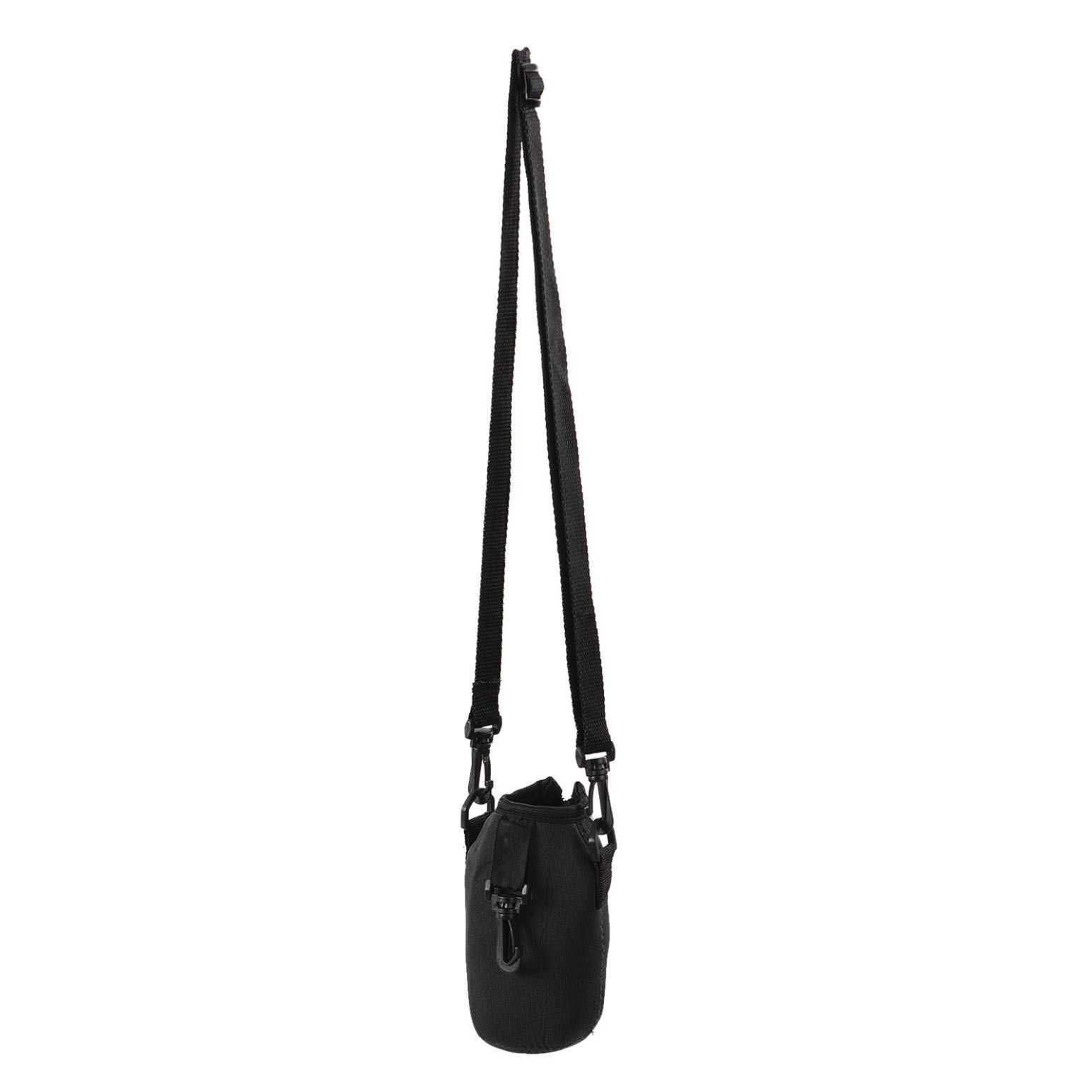 TTAO Water Bottle Carrier Pouch with Adjustable Shoulder Strap Neoprene Water Bottle Holder Bag Sports Bottle Carrier Holder Cover for Insulated Bottle Black 500ML