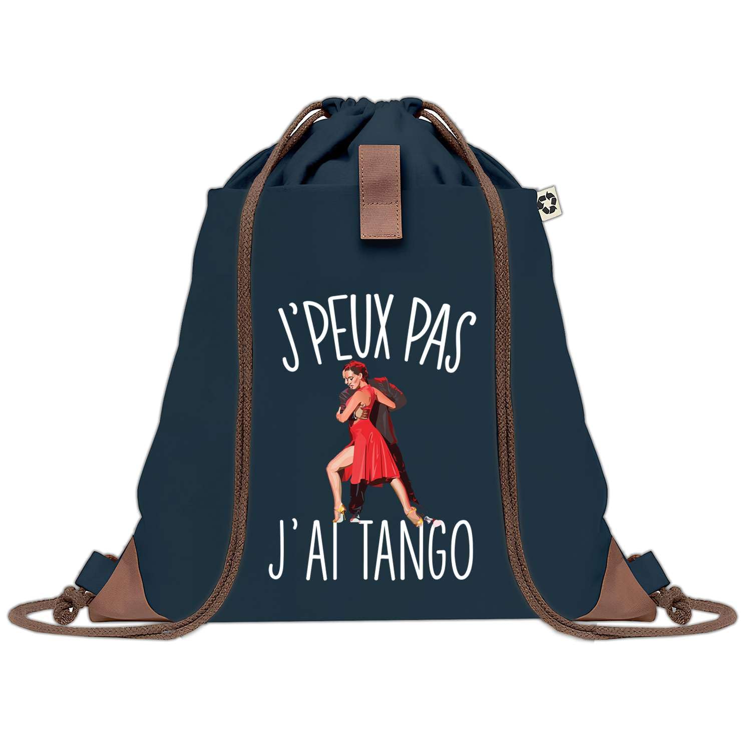 Idée cadeau original collègue anniversaire sac bleu tango en toile