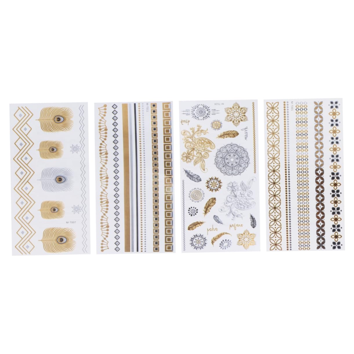 Stickers 8 Sheets Sticker Summer Stickers Fashion Stickers Shimmer Bracelet Tattoos Stickers Shimmer Tattoos Tattoo Stickers Water Proof