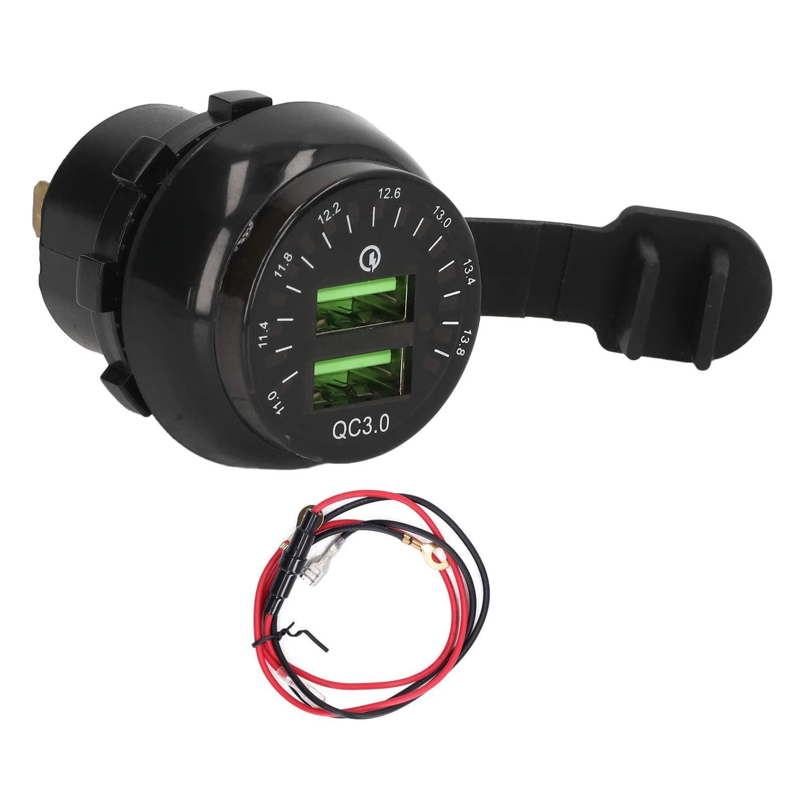 Podwójne gniazdo ładowarki USB Adapter ładowarki DC12V Adapter gniazdka elektrycznego do quadów, pojazdów kempingowych, SUV-ów, łodzi