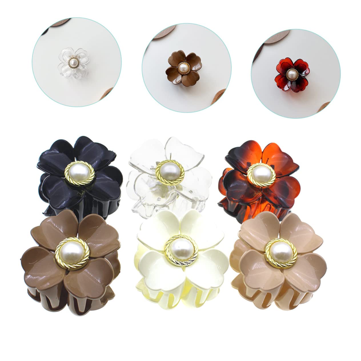 Healeved 3 Set Di Fermagli Per A Forma Di Fiore Senza Fermaglio Per Per Occasioni Speciali 6 Pezzi*3