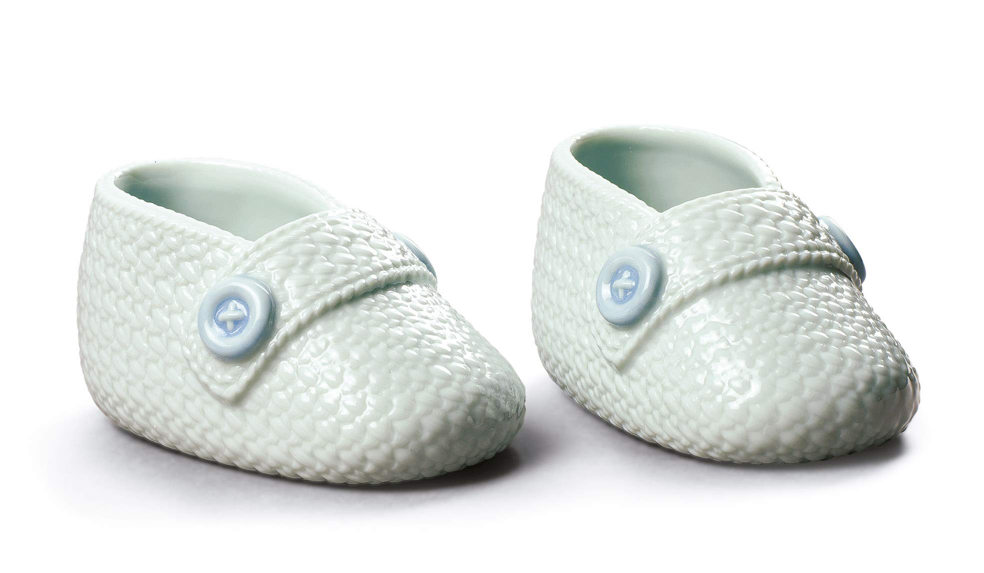 NAO For My Baby Boy. Porcelain Baby Shoe Figure.