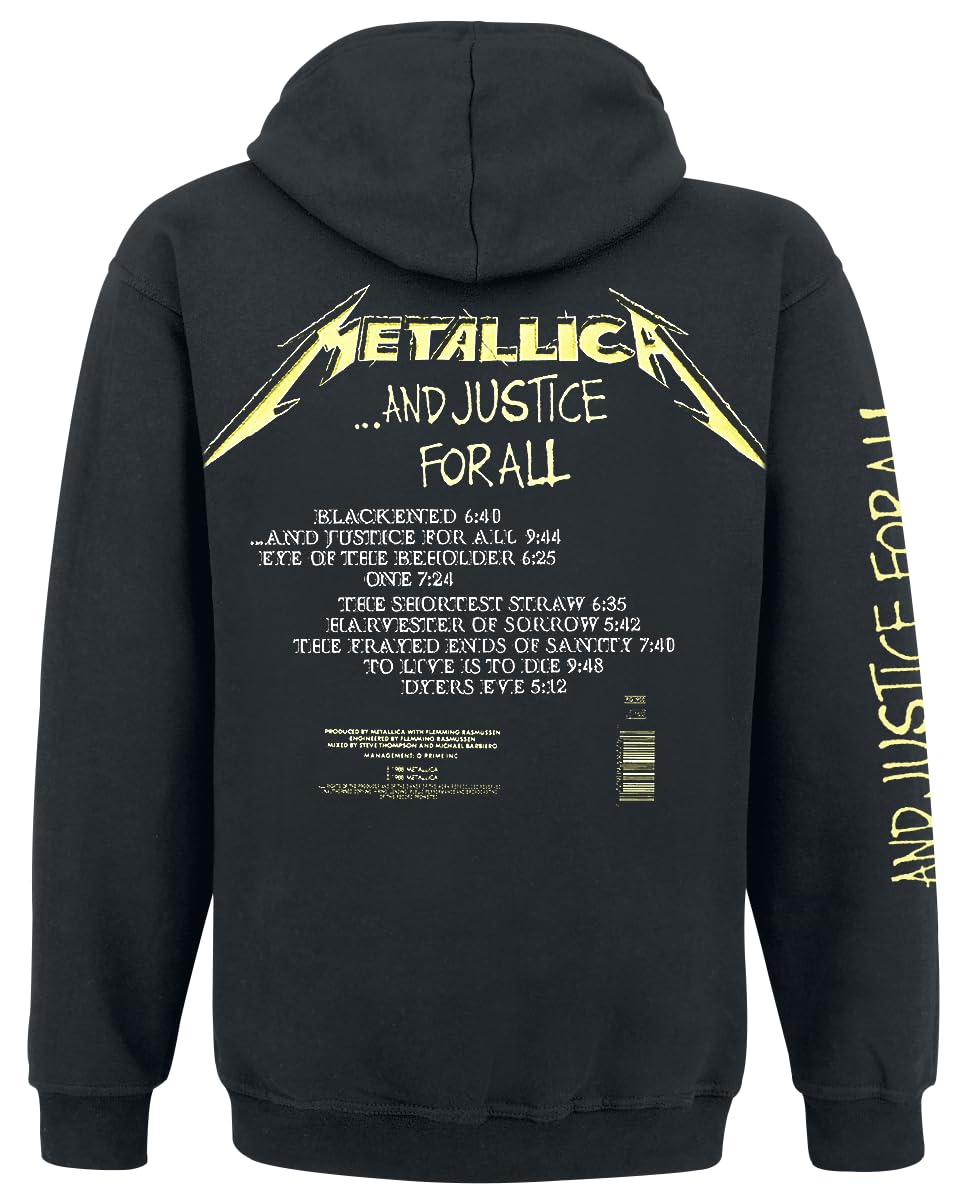 Metallica ...and Justice for All Männer Kapuzenpullover schwarz Band-Merch, Bands