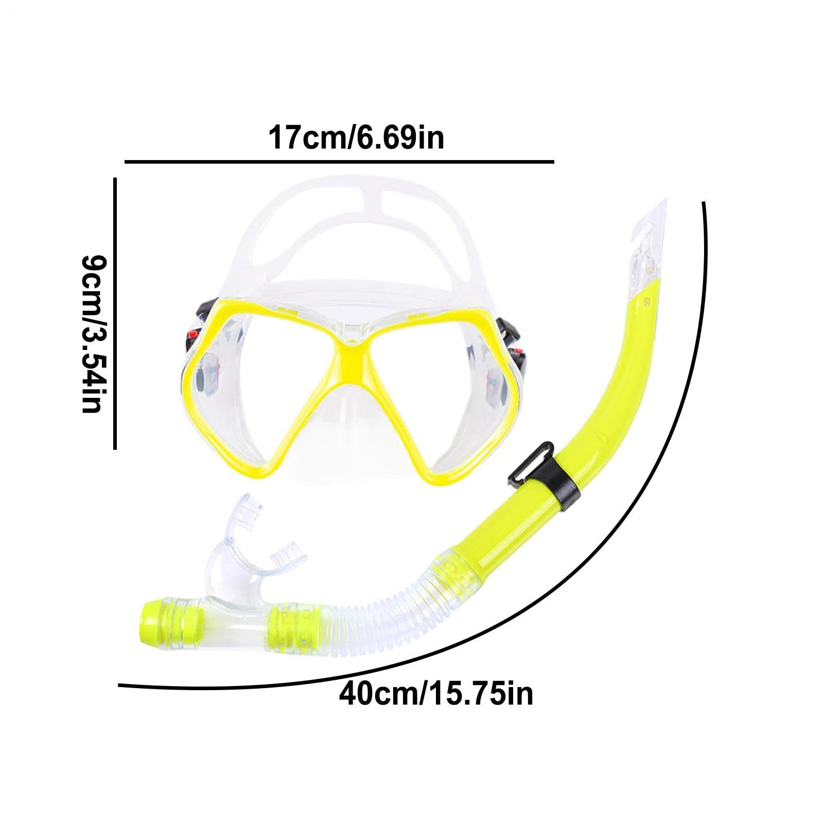 Set Snorkel para Niños Ajustable Antifugas Visión Panorámica | Gafas snorkel y equipo natación viaje Para Hombres, Mujeres, Jóvenes, Niños, Viajes al Aire Libre, Playa, Mar, Verano, y