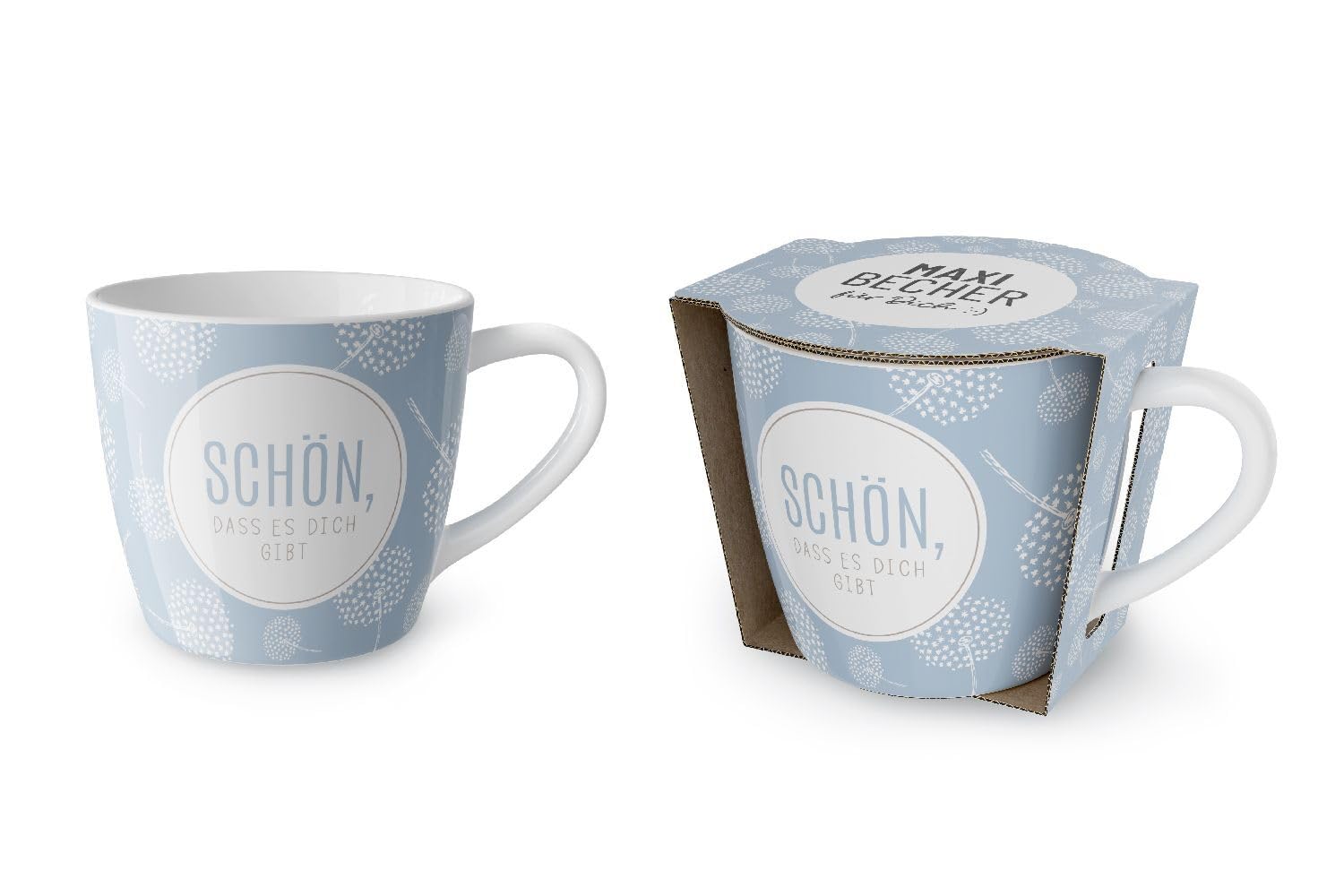 laVidaMaxi Mug for You, 400 ml, "Schön, dass es Dich" [German Language]