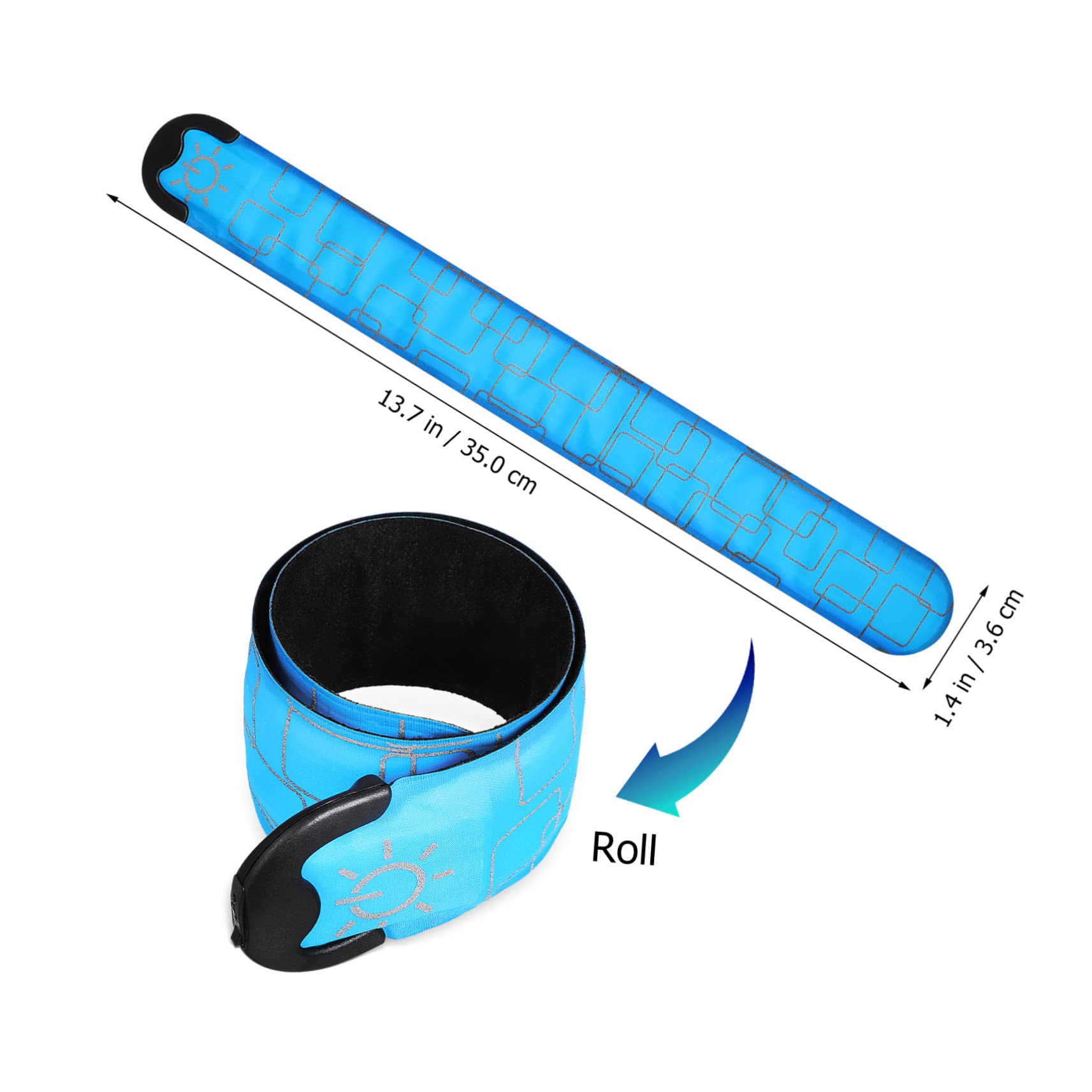 ibasenice 4piezas Papa Brazaletes Led De Alta Visibilidad para Correr Ciclismo Correr y Trotar La Noche