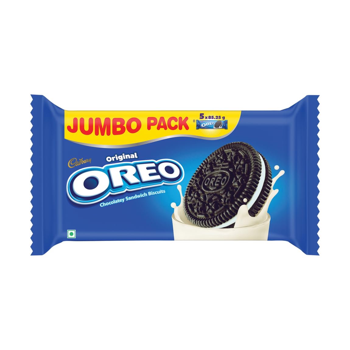 Cadbury Oreo Vanilla Flavour Creme Sandwich Biscuit Jumbo Pack, 426.25 g