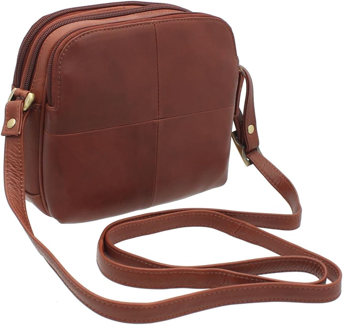 VISCONTILeather Small Shoulder Bag Style 18939