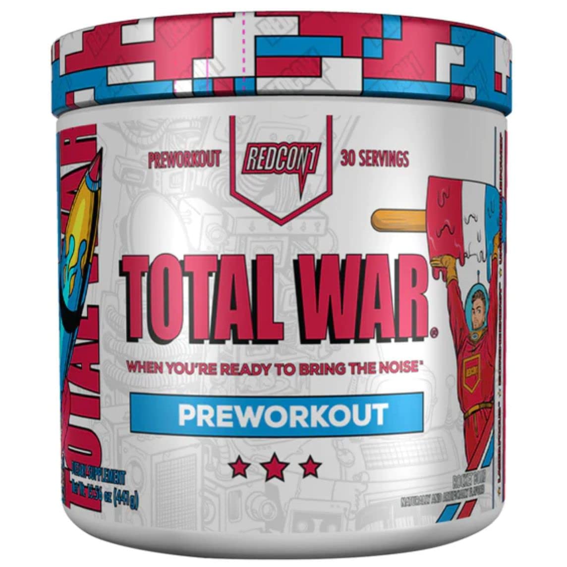 Redcon1 Total War - Pre Workout, 30 Servings (Rocket Bomb)