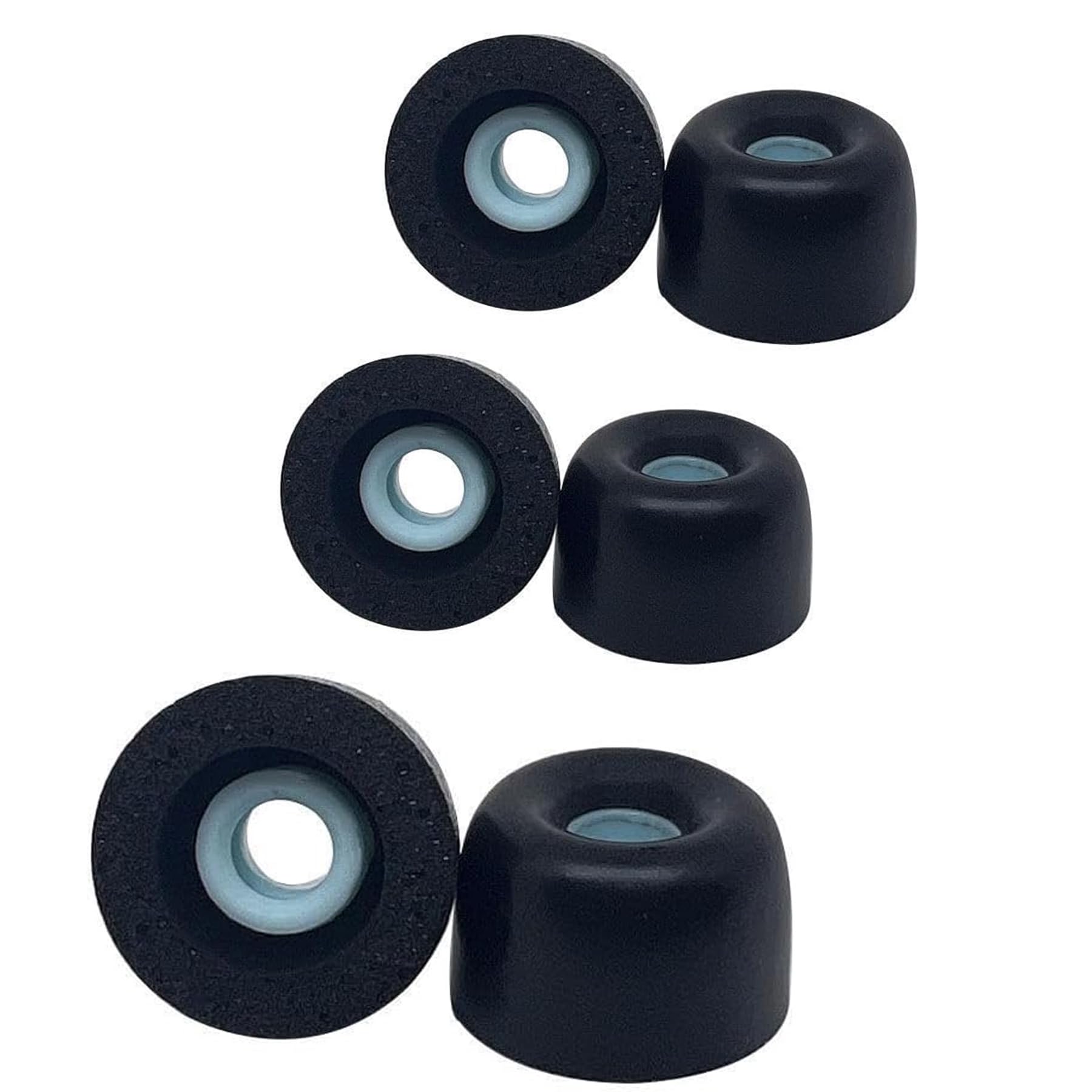 Almohadillas de Espuma viscoelástica con cancelación de Ruido compatibles con Auriculares Sony WF-1000XM4 / 1000XM5 / 1000XM3, [Cabe en la Funda], L/M/S, Negro, 3 Pares