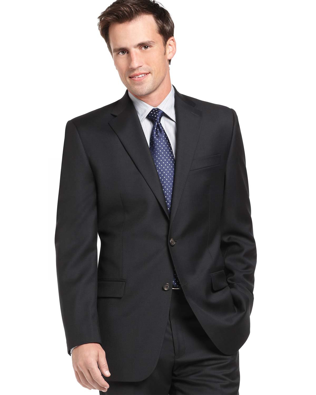 Solid Ultraflex Wool Blazer