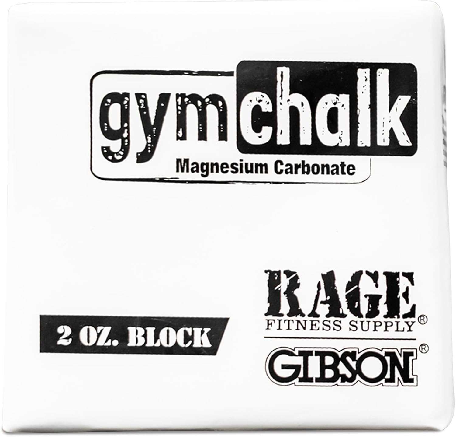 Gibson Athletic Premium Block Gym Chalk, 1Lb, Consists of (8) 2 oz Blocks, Magnesium Carbonate, Gymnastics, Weightlifting, Rock Climbing White