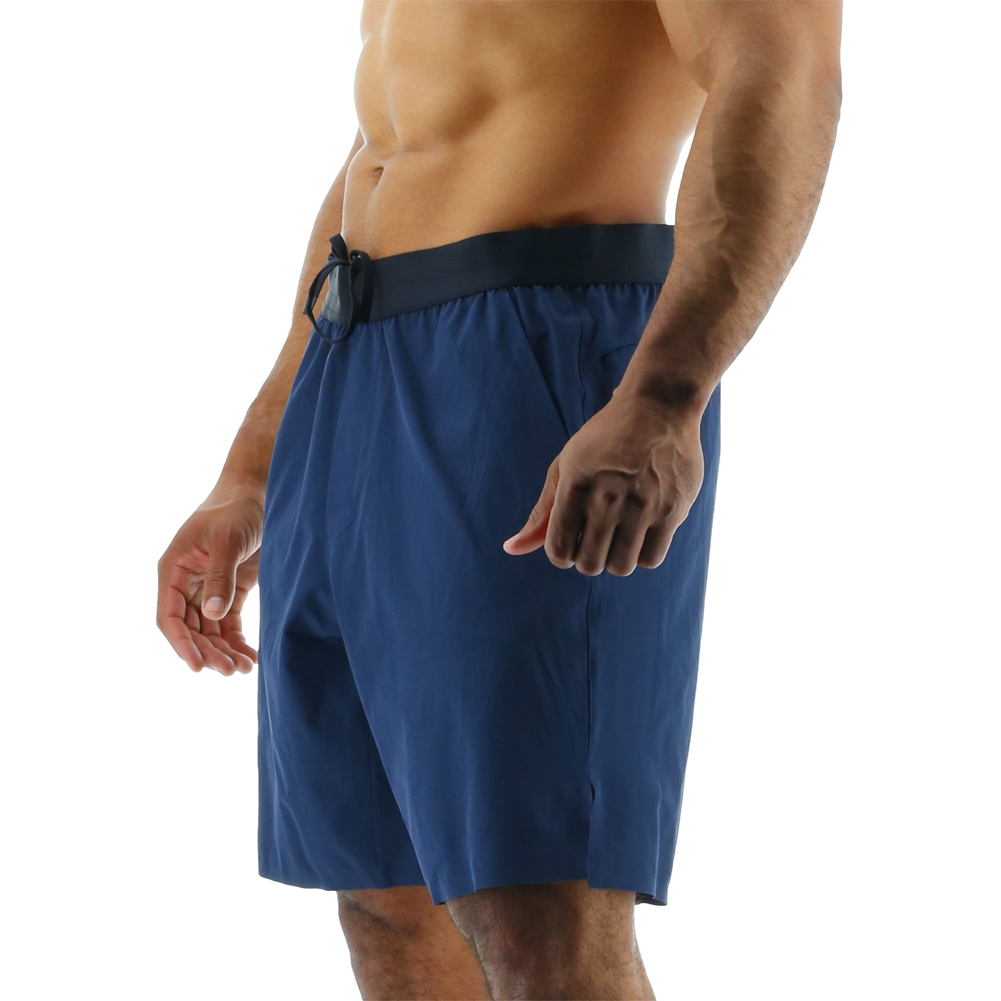 TYR Men's Athletic Performance Workout Unlined Short 9", Total Eclipse, Medium