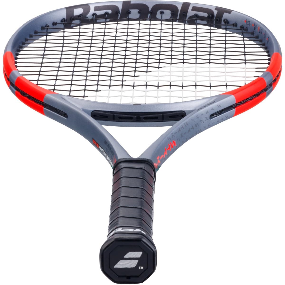 Babolat Pure Strike 100 16x20 4th Gen Tennis Racquet (Carbon Grey) - Strung with 16g Babolat Syn Gut at Mid-Range Tension