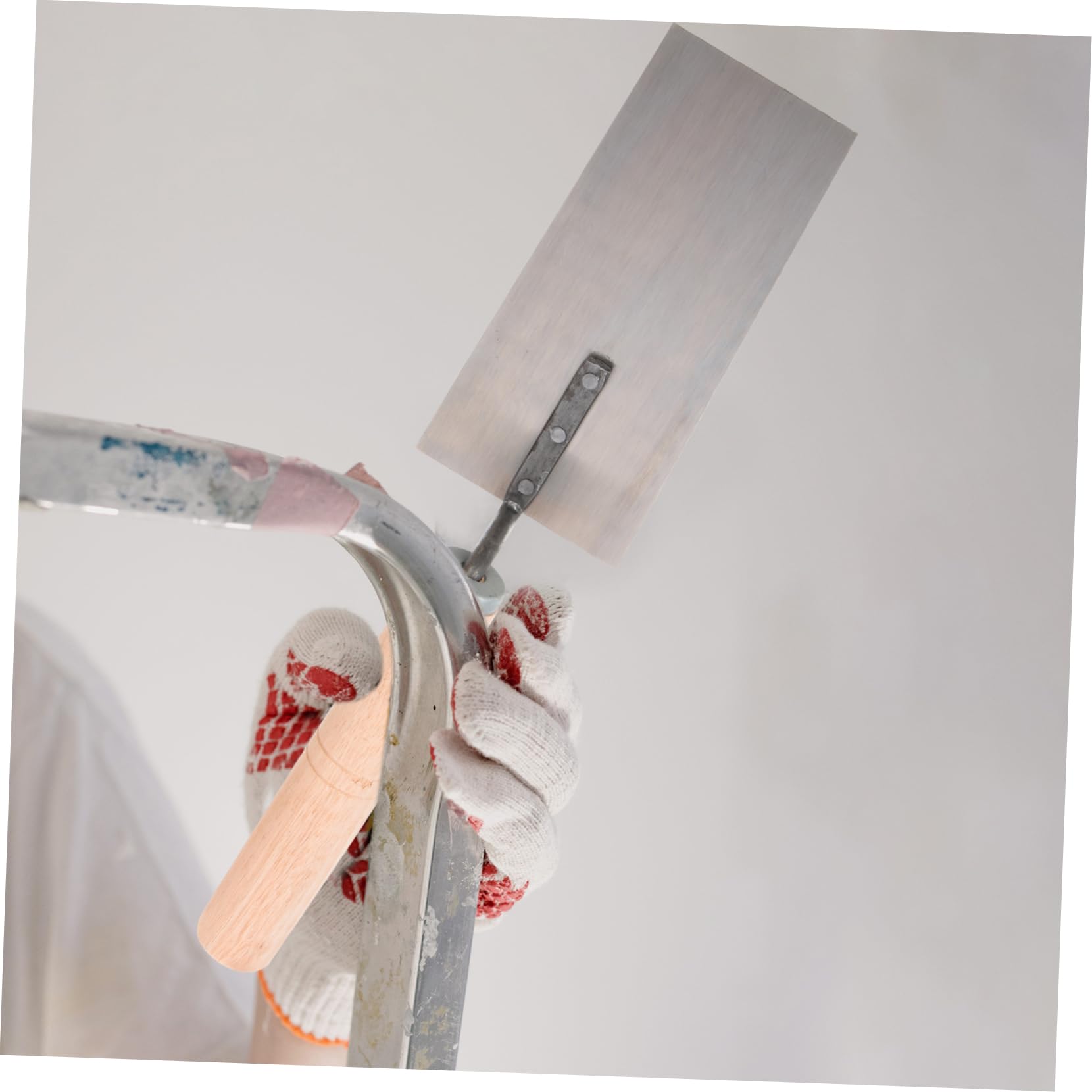 Homoyoyo 5 Piezas Yeso Paletas De Albañilería Llana Plana Para Albañilería Cortador De Masilla Pintar Llana De Enlucido Llana Compuesta Aforo Paleta De Barro Madera Masón Metal Raspador