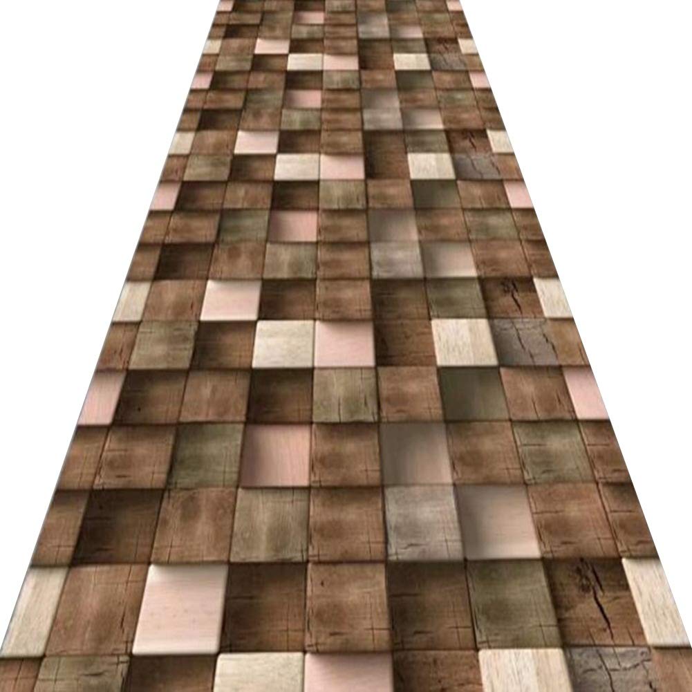 Tapis de passage d'allée personnalisé 3D tapis couloir antidérapant 0.8x5m