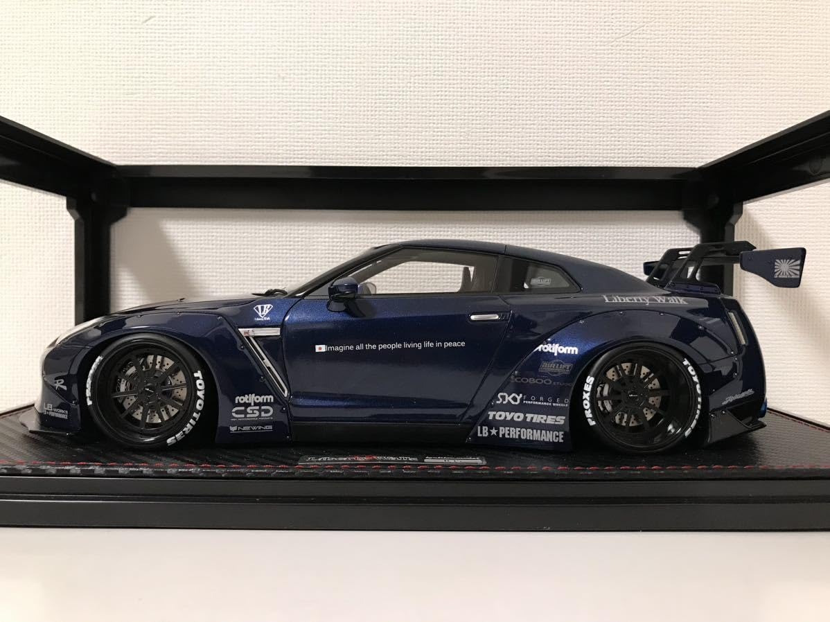 Amazon.co.jp: イグニッションモデル 1/18 LB-WORKS GT-R R35 ブルー 