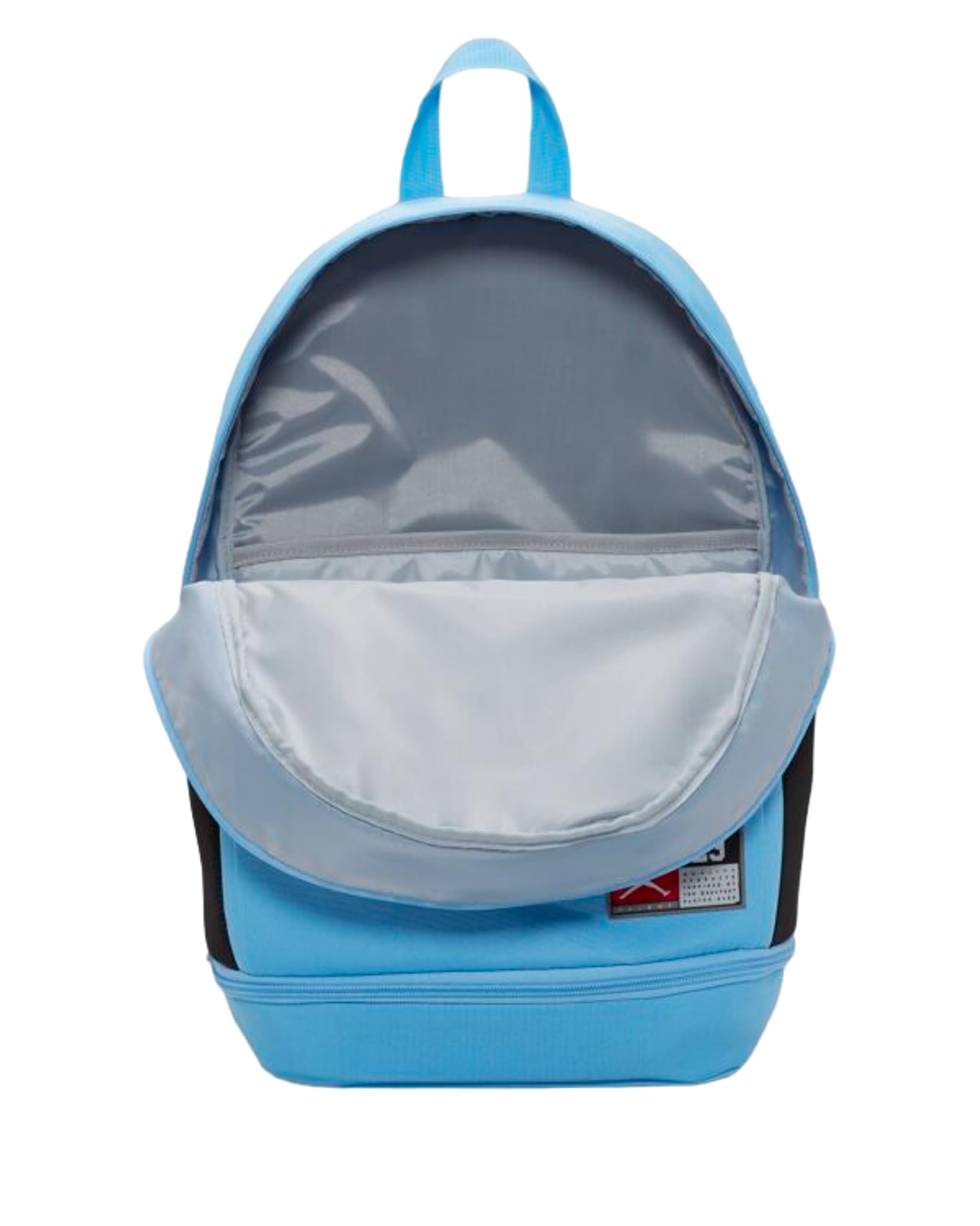 PRESTIGE & DELUXE Zaino compatibile con Jordan Azzurro, Schienale E Spallacci Imbottiti - tasche interne - per sport università gita e tempo libero Dim: 45 cm x 30 cm x 18 cm