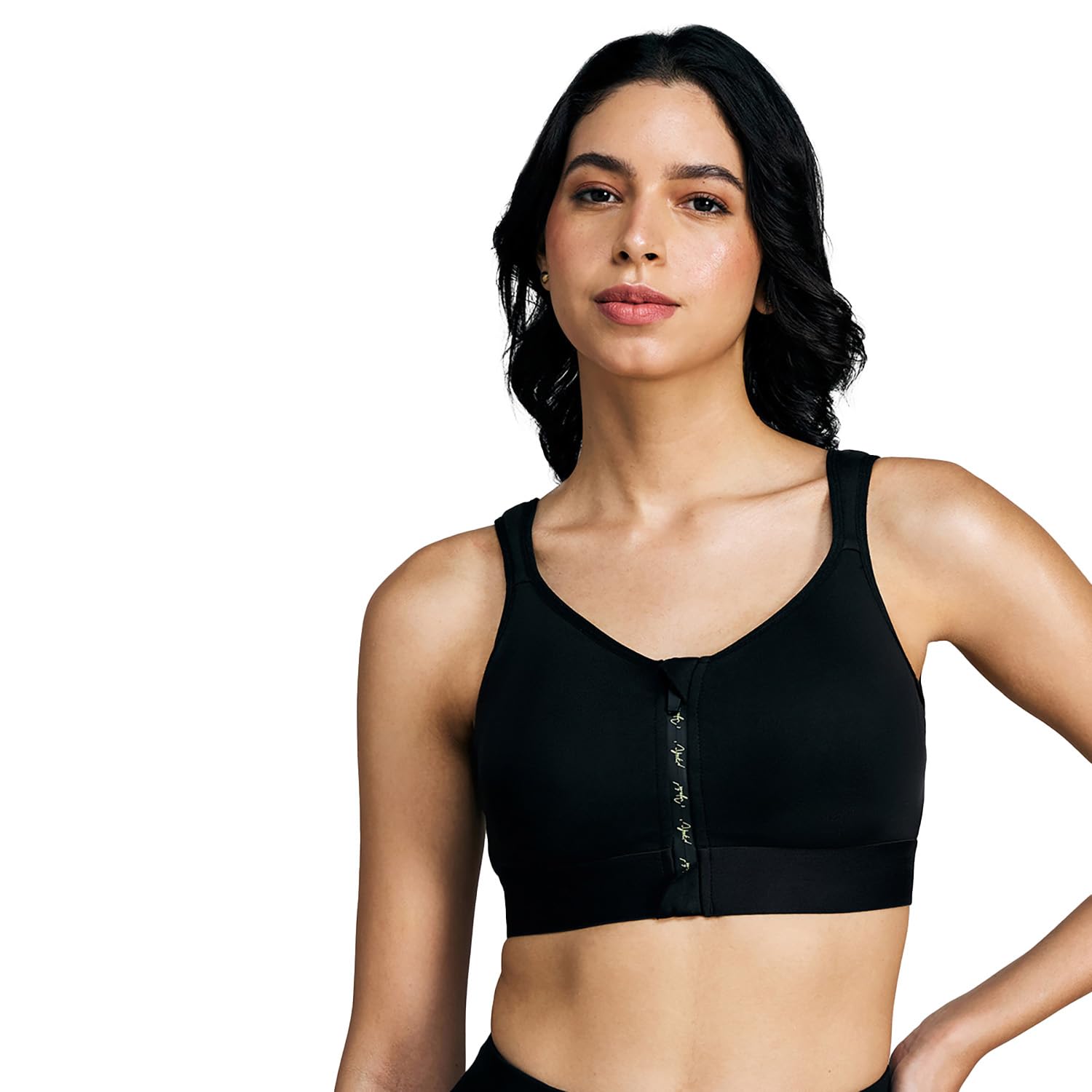 NYKD (NYK907 High Impact Padded Sports Bra with Removable Pads for Women | Full Coverage Bra with Bounce Control, Front Zip Closure & Posture Corrections | Ideal for Gym, Workouts & Yoga-picture-14