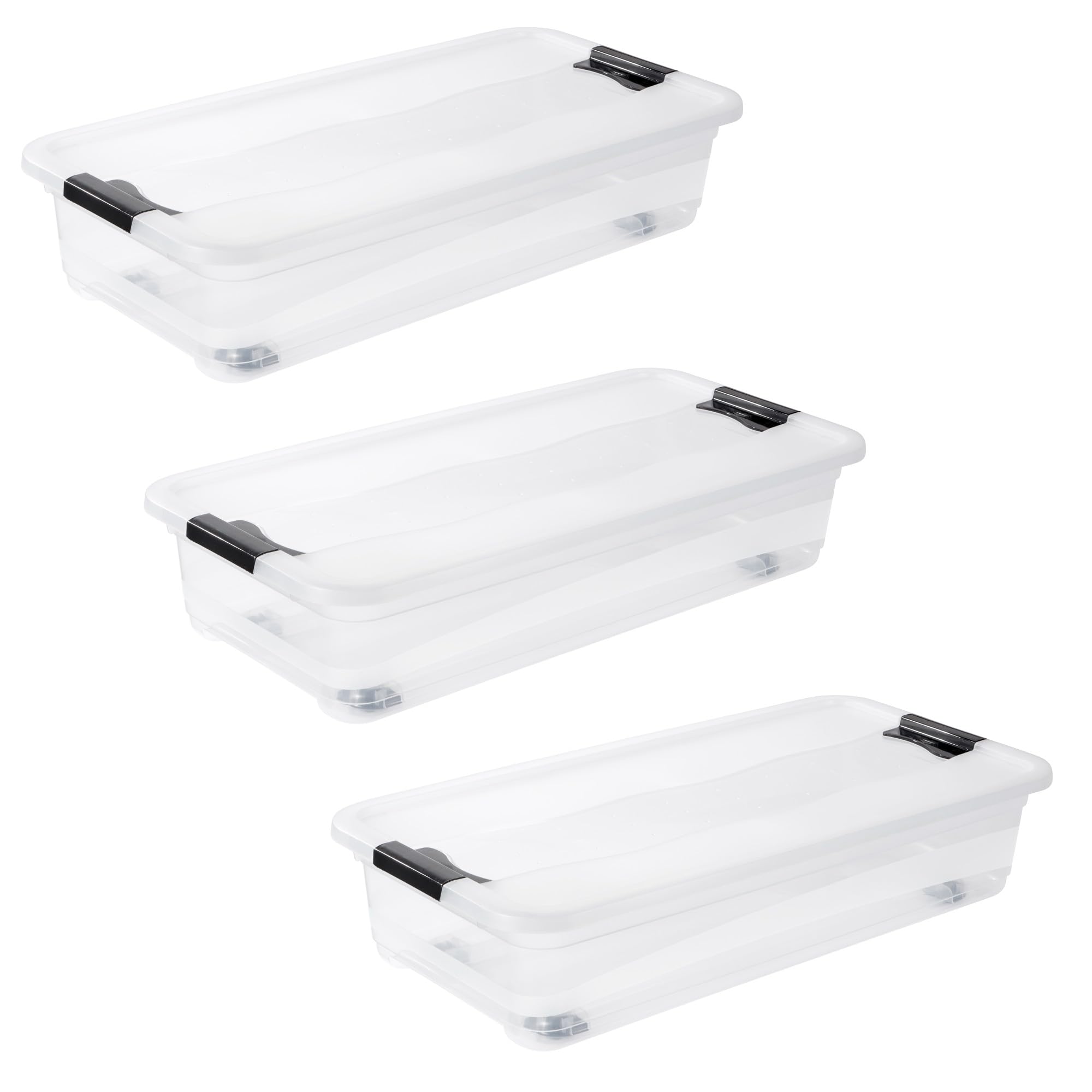 Keeeper Set 3X Konrad+Rollen 33L boîte plastique grand volume avec roues