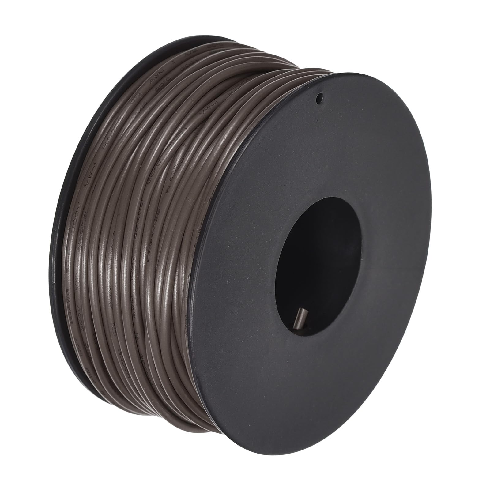 MECCANIXITY 22AWG Stranded Wire, PVC Insulated - Brown, 30M/100ft, UL1007 Tinned Copper Wire for Internal Connecting, Marine
