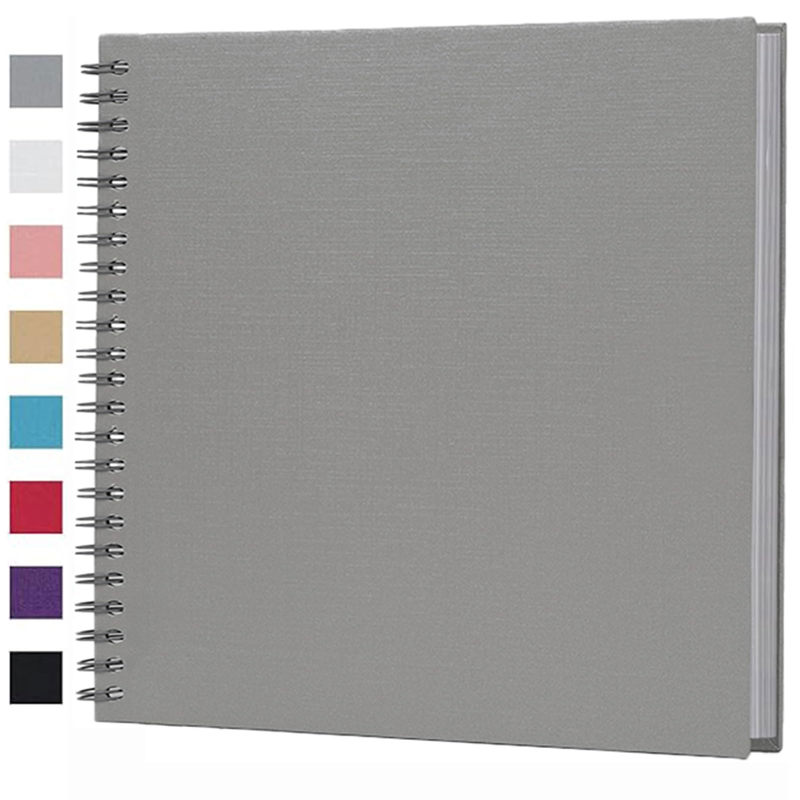 Ponping 31x31 cm DIY Scrapbook Album 80 Pages Hardcover Kraft Paper Scrap Book Photo Albums Memory Book for Wedding and Anniversary Family