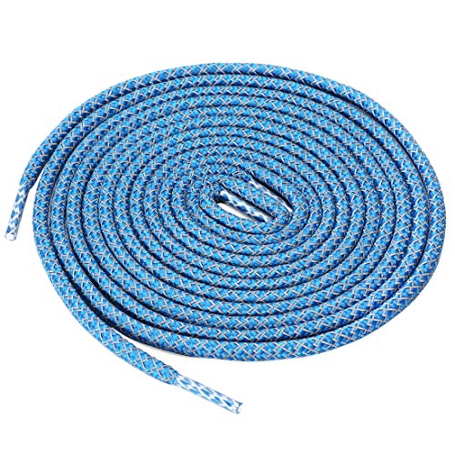 Lacets élastiques réfléchissants bleus uxcell de 120cm pour courir en sécurité de nuit