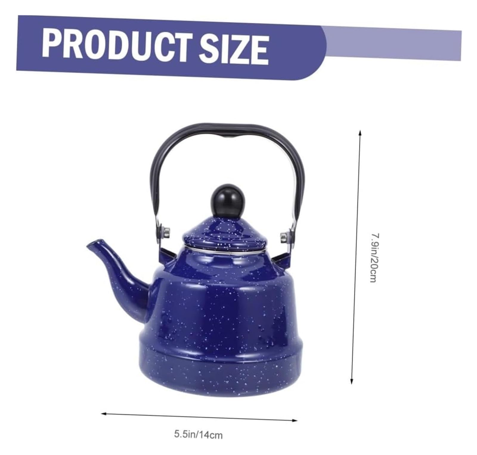 Czajnik na kuchenkę Enamel Whistling Teapot Blue 1.1-2.5L(2.5L)