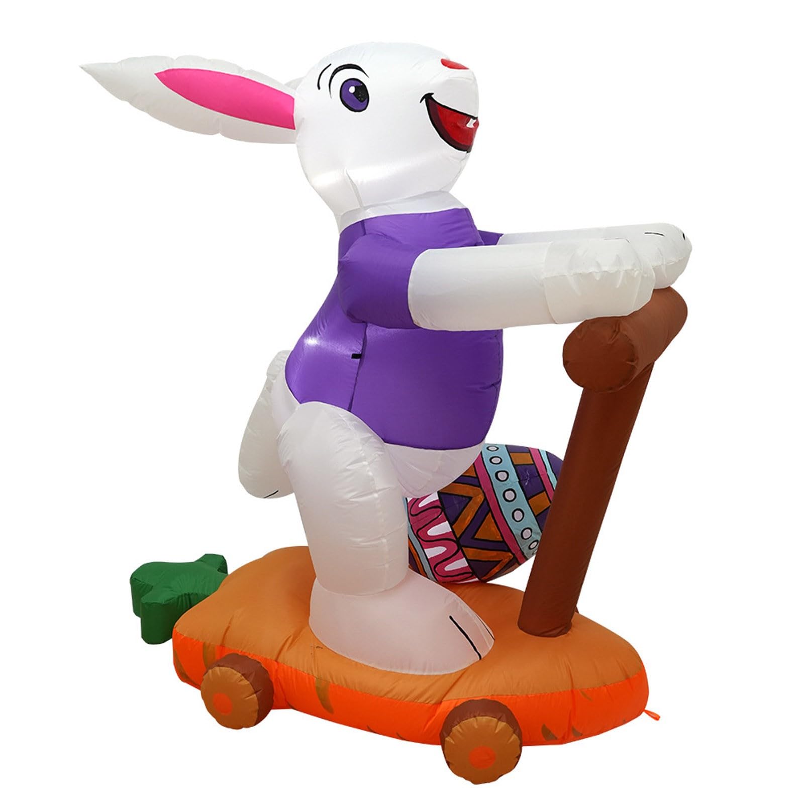 Generico Skateboard Gonfiabile a Forma di Coniglio Pasquale – Slitta a Forma di Coniglio riempita d'Aria per Feste stagionali e Giochi all'aperto 3015
