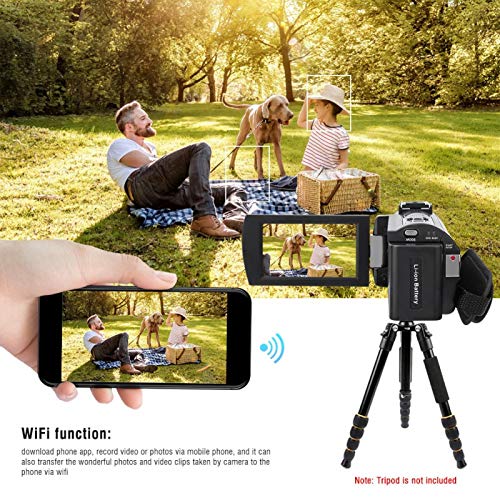 Jopwkuin Unterstützung für Loop Recording HD Digitalkamera 16X Intelligent Zoom Camera, für SLR-Kamera, Digitalkamera… – Bild 5