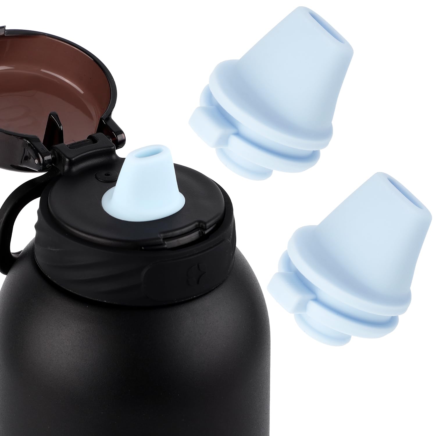 Ersatz-Beißventil Für Ello Cooper Edelstahl-Wasserflaschen – 2 Stück, BPA-frei, Silikon | Passend Für 510g, 907g, 1134g Modelle