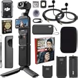 CP.OS.00000302.01 Osmo Pocket 3 Creator Combo 4K 120fps Handheld 3-Axis Gimbal Bundle with CPS 26 Month Protection Pack, 2X Clip-On Mini Lapel Mic, 10