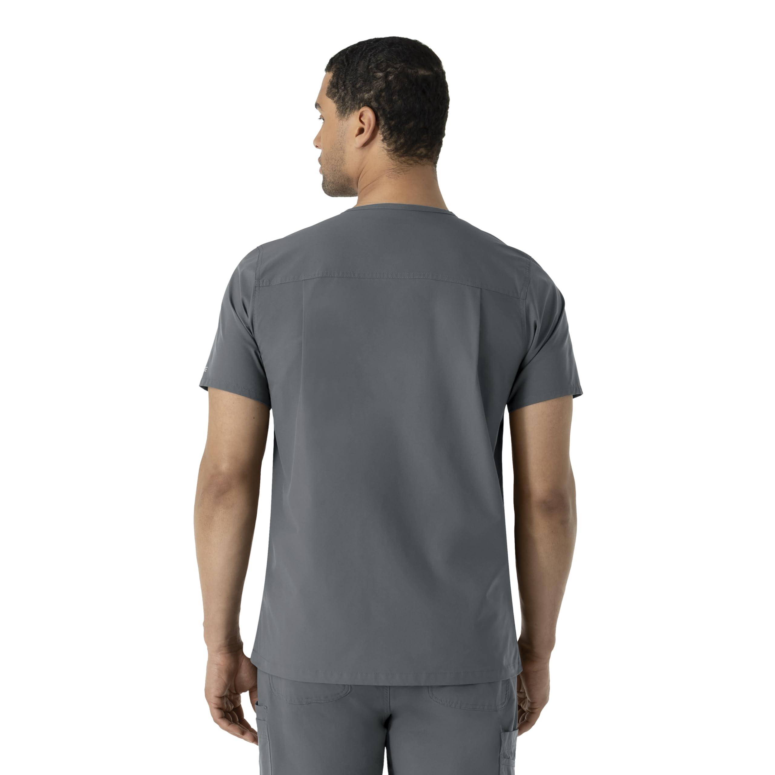 Carhartt Force - Camiseta con cuello de pico para hombre, Peltre, X-Large