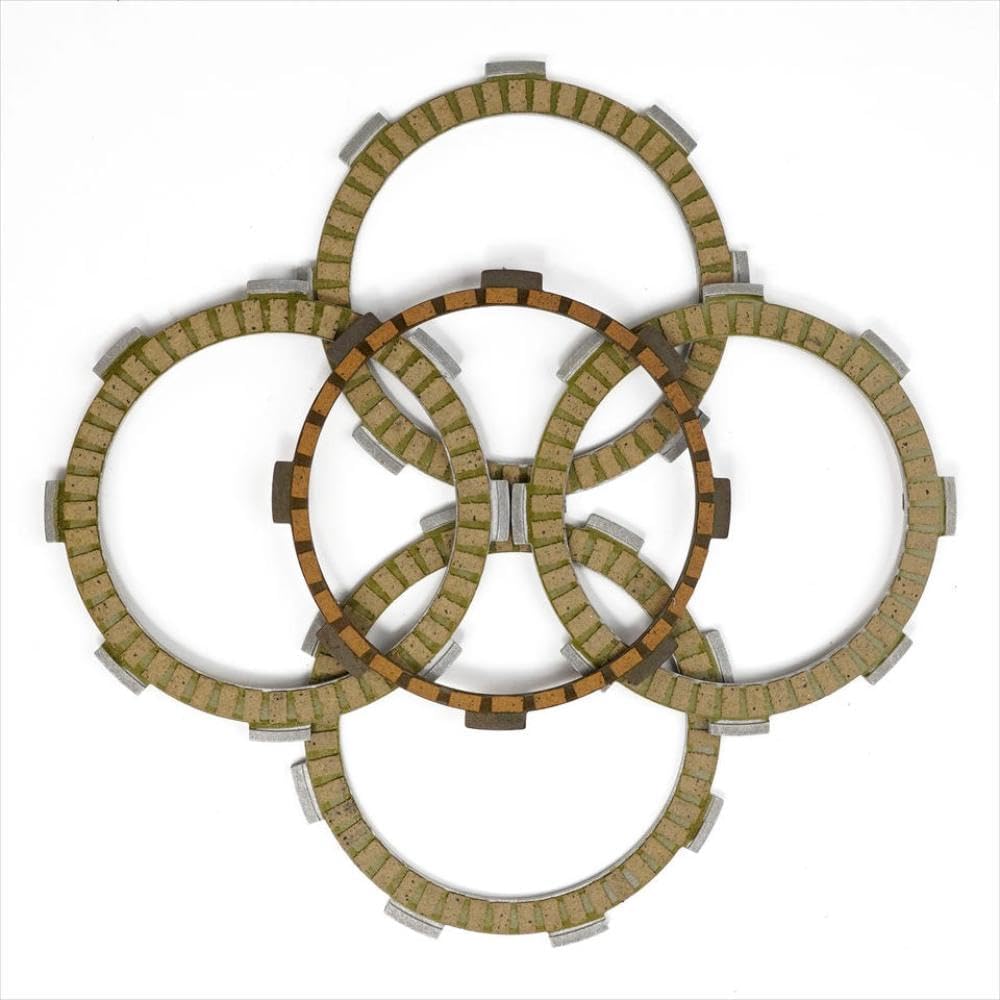 LOPOR 4+1Pcs Motorcycle Fibrous Clutch Discs Plates Compatible With Automotive Motorcycle Parts D-Tracker125 2010 2015 KLX125 2010 2016