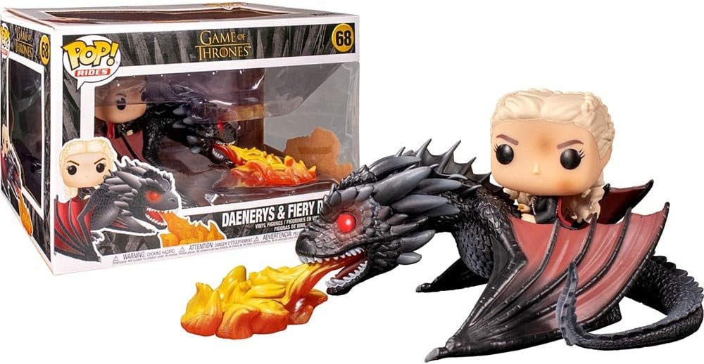 Funko Pop! Rides: Game Of Thrones - Daenerys On Fiery Drogon, Action Figure - 45338